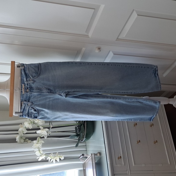 Levi's Denim - Levi's Premium Womens Baggy Dad Light‎ Wash 100% Cotton Wide Leg Jeans S-24